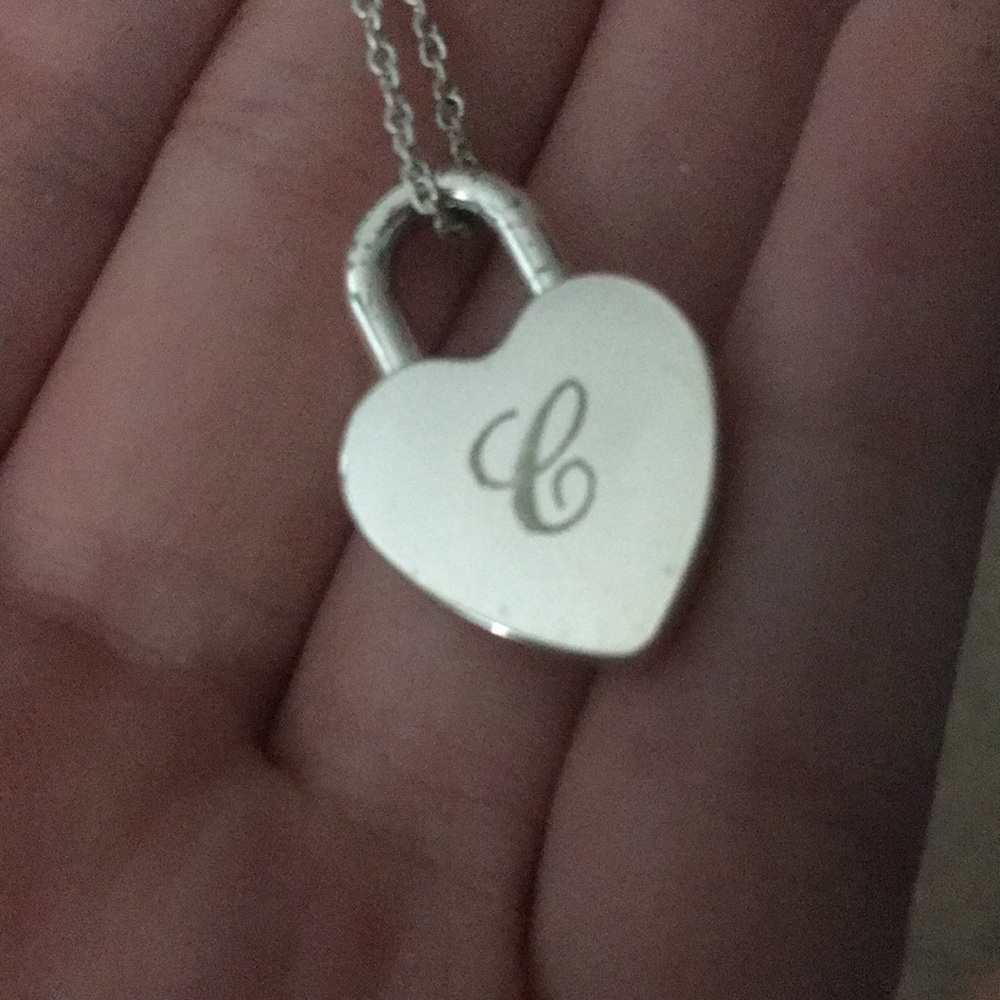 Personalized “C” Tiffany Necklace